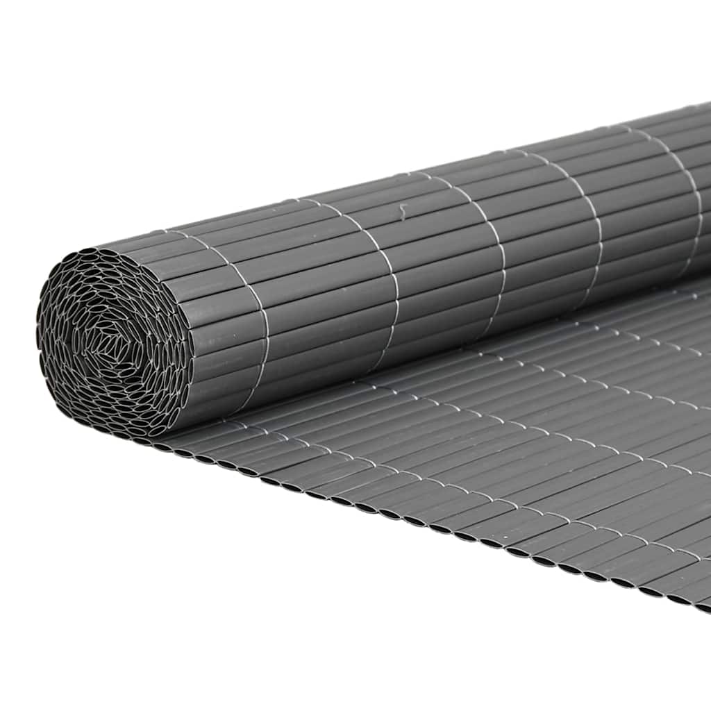 Vidaxl tuinhek dubbelzijdig grijs 1,8x3 m pvc