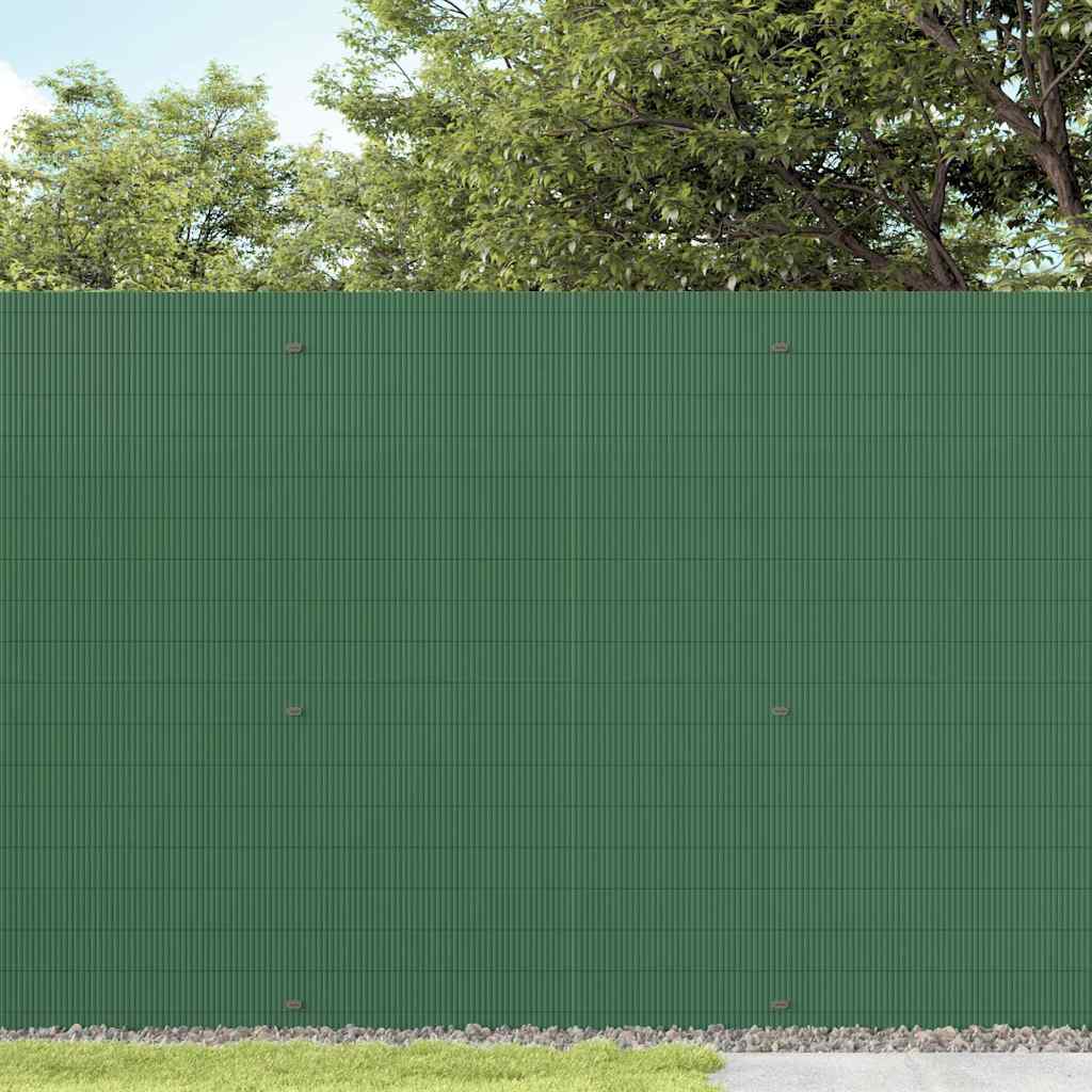 Vidaxl tuinhek dubbelzijdig groen 1,8x5 m pvc