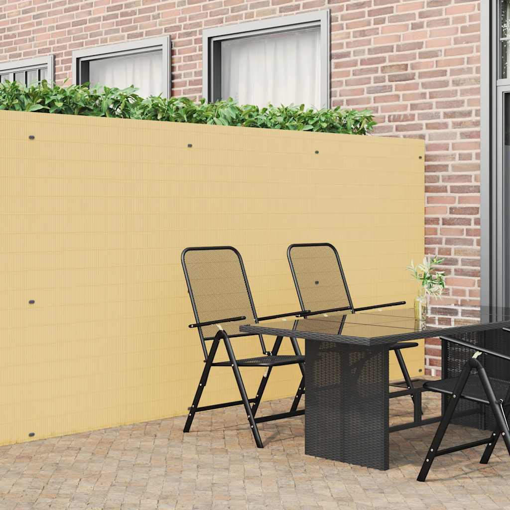 Vidaxl tuinhek dubbelzijdig geel 1,8x5 m pvc
