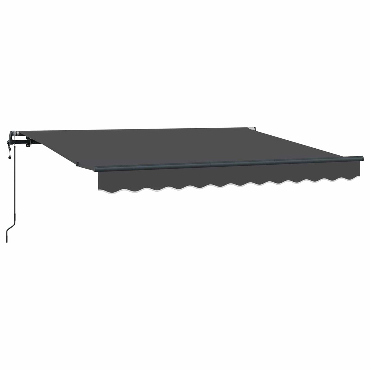 Vidaxl uitschuifbare luifel antraciet 250 x 200 cm stof