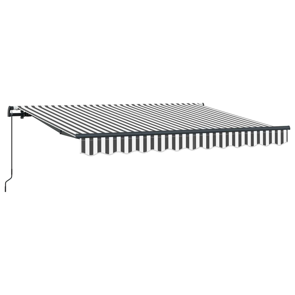 Vidaxl uitschuifbare luifel antraciet 250 x 200 cm stof