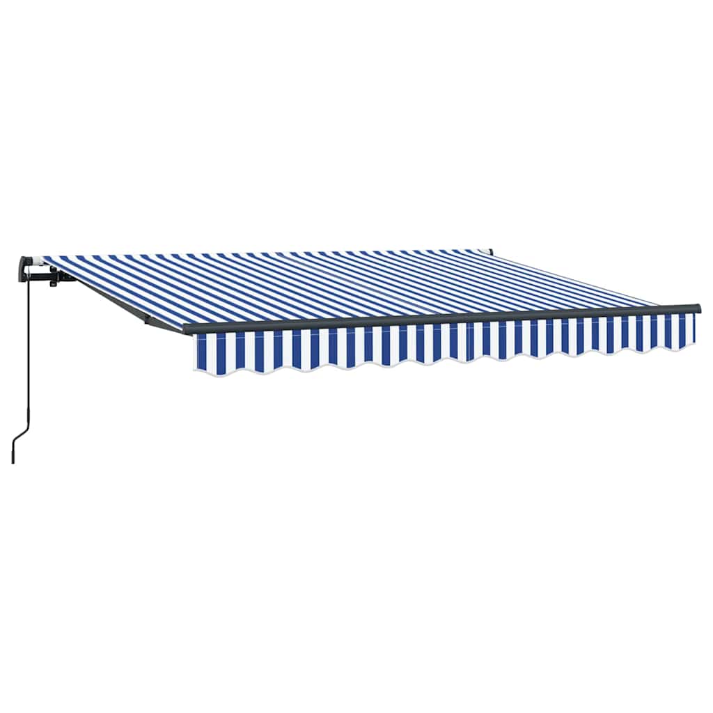Vidaxl inklapbaar zonnescherm blauw 300 x 200 cm stof