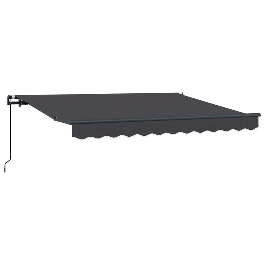 Vidaxl uitschuifbare luifel antraciet 300 x 200 cm stof