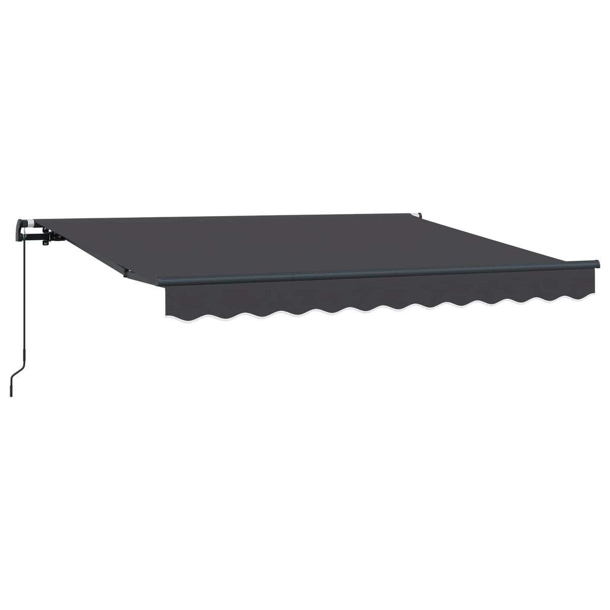 Vidaxl uitschuifbare luifel antraciet 300 x 200 cm stof