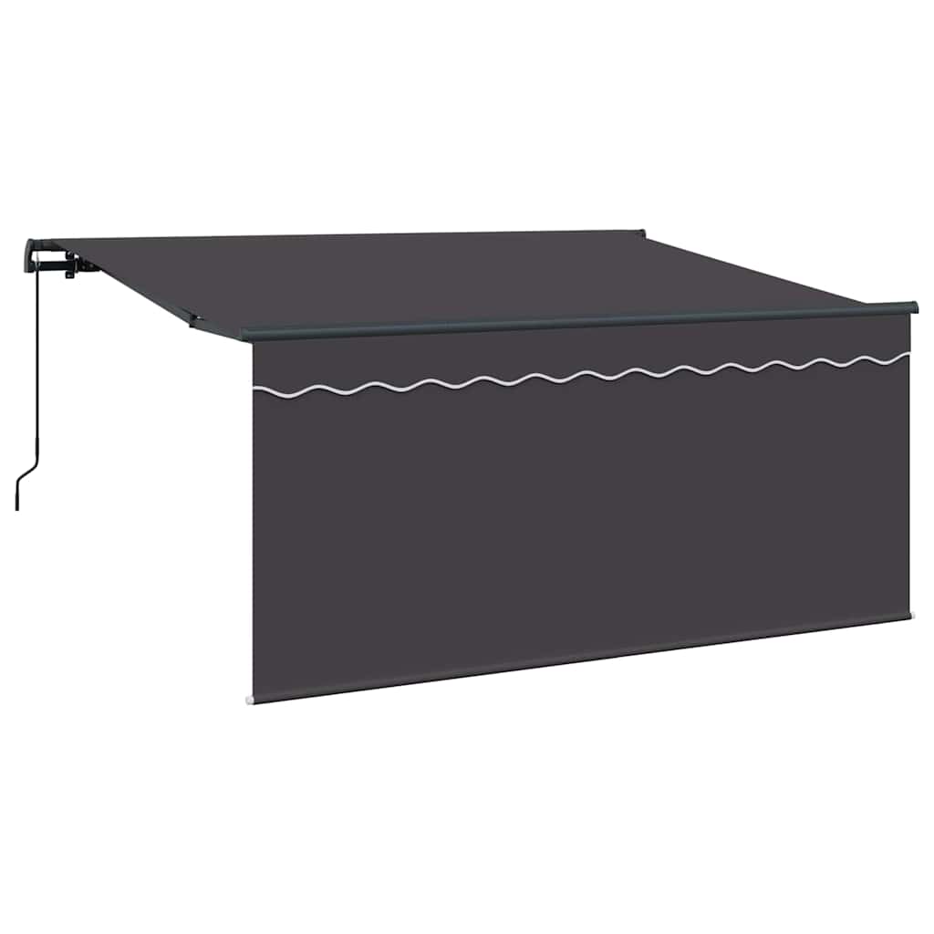 Vidaxl inklapbaar zonnescherm gestreept antraciet 300 x 200 cm stof