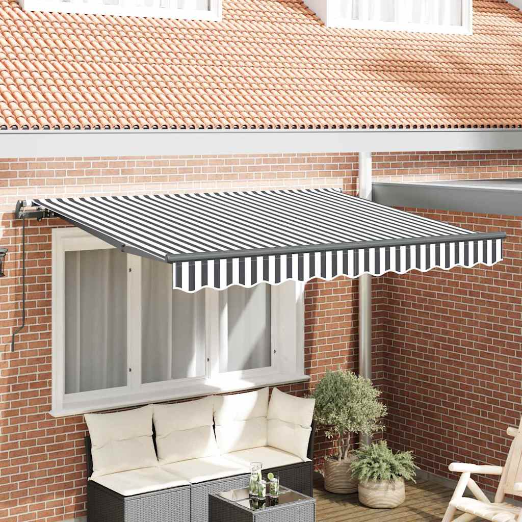 Vidaxl inklapbaar zonnescherm antraciet 300 x 200 cm stof