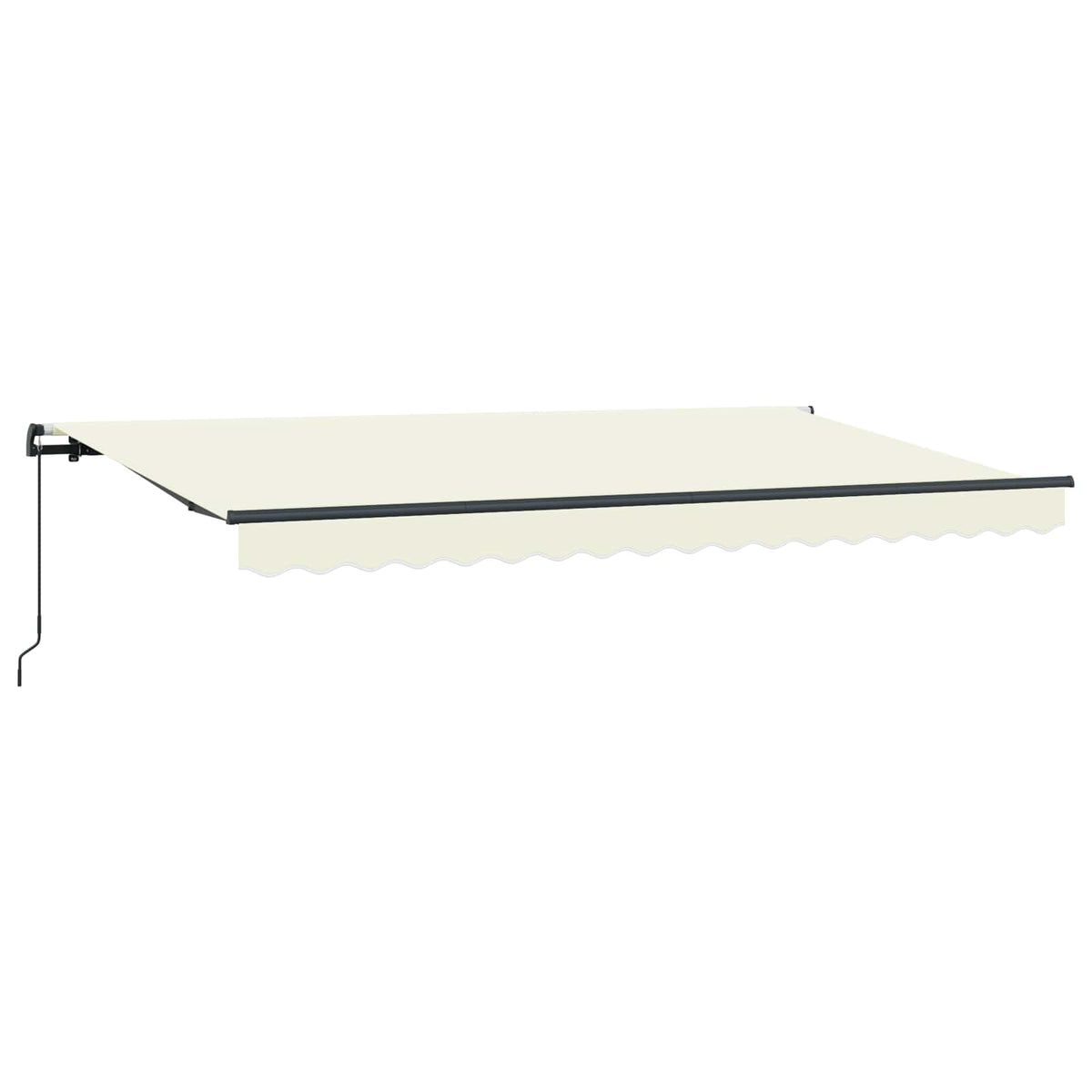Vidaxl uitschuifbare luifel crème 350 x 200 cm stof