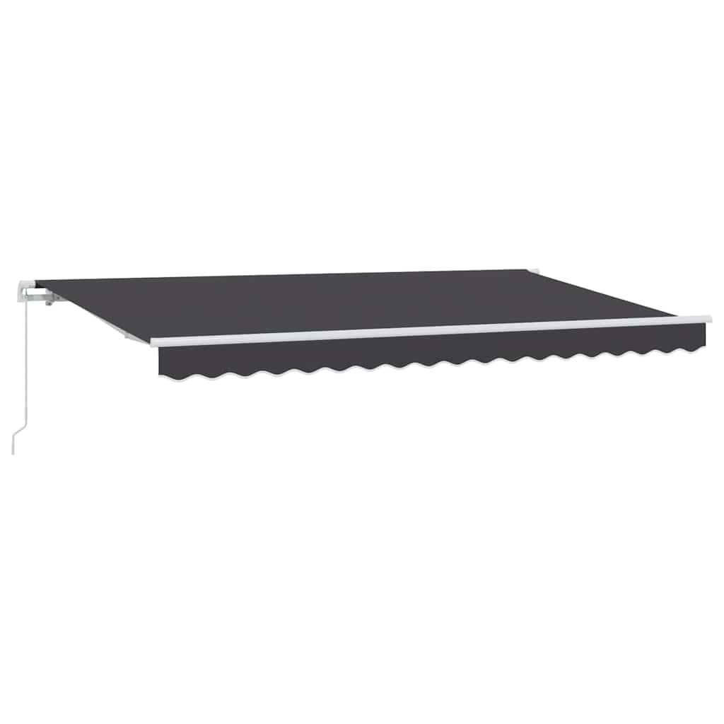 Vidaxl inklapbaar zonnescherm antraciet 350 x 200 cm stof