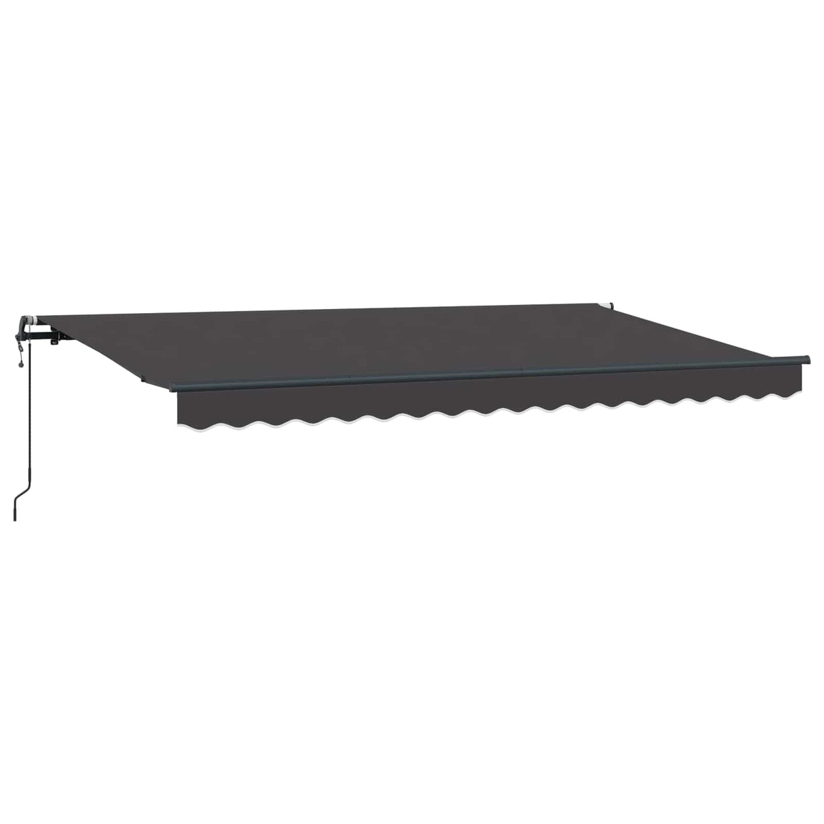 Vidaxl uitschuifbare luifel antraciet 350 x 200 cm stof