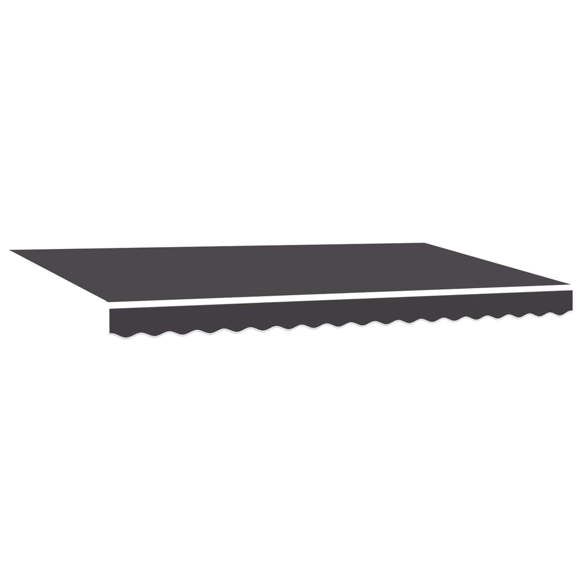 Vidaxl uitschuifbare luifel antraciet 350 x 200 cm