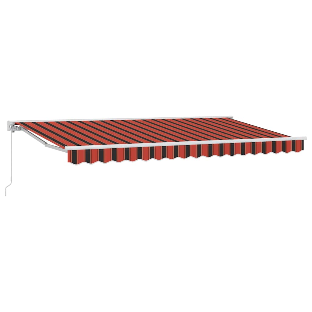 Vidaxl inklapbaar zonnescherm oranje en zwart 350 x 200 cm