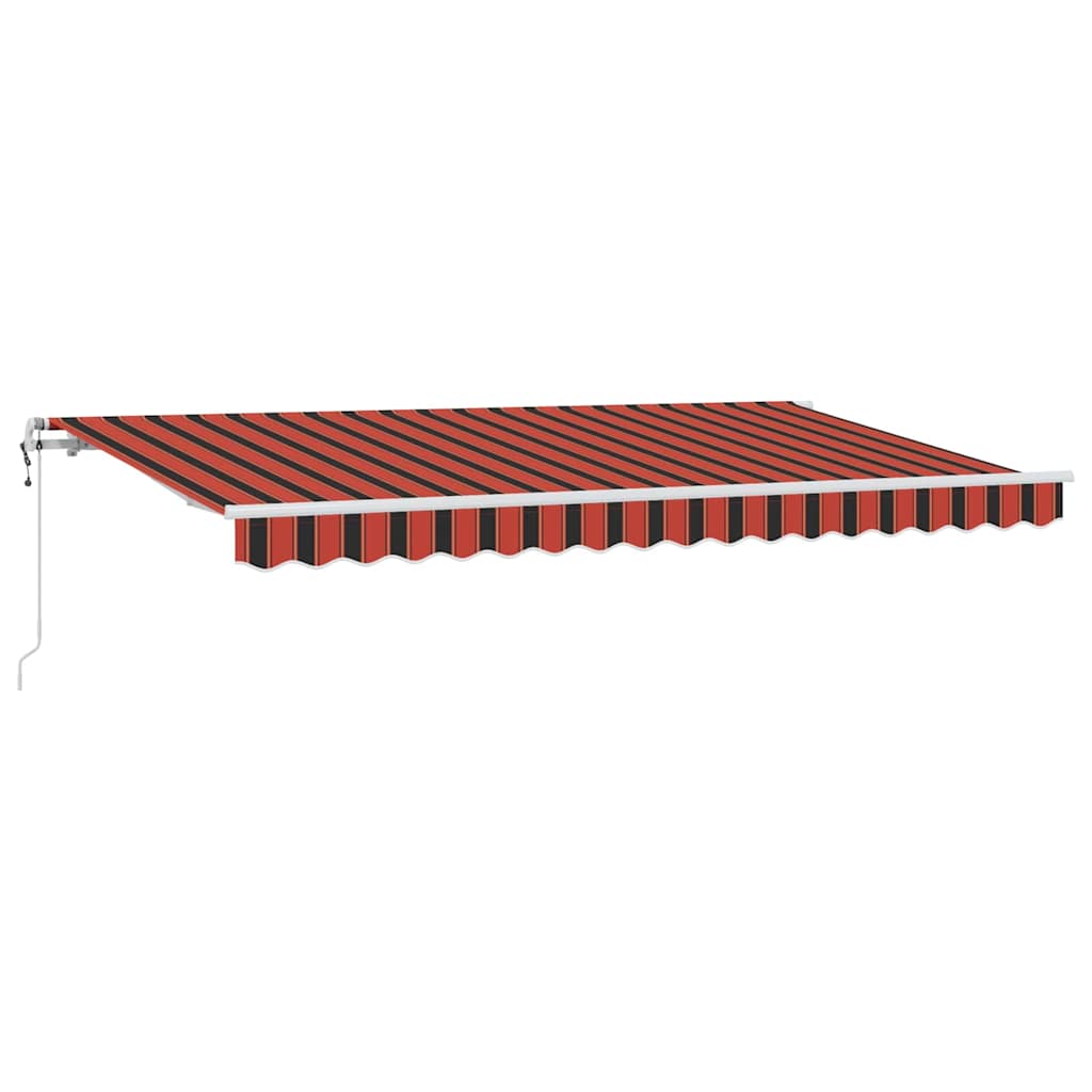 Vidaxl inklapbaar zonnescherm oranje 350 x 200 cm stof