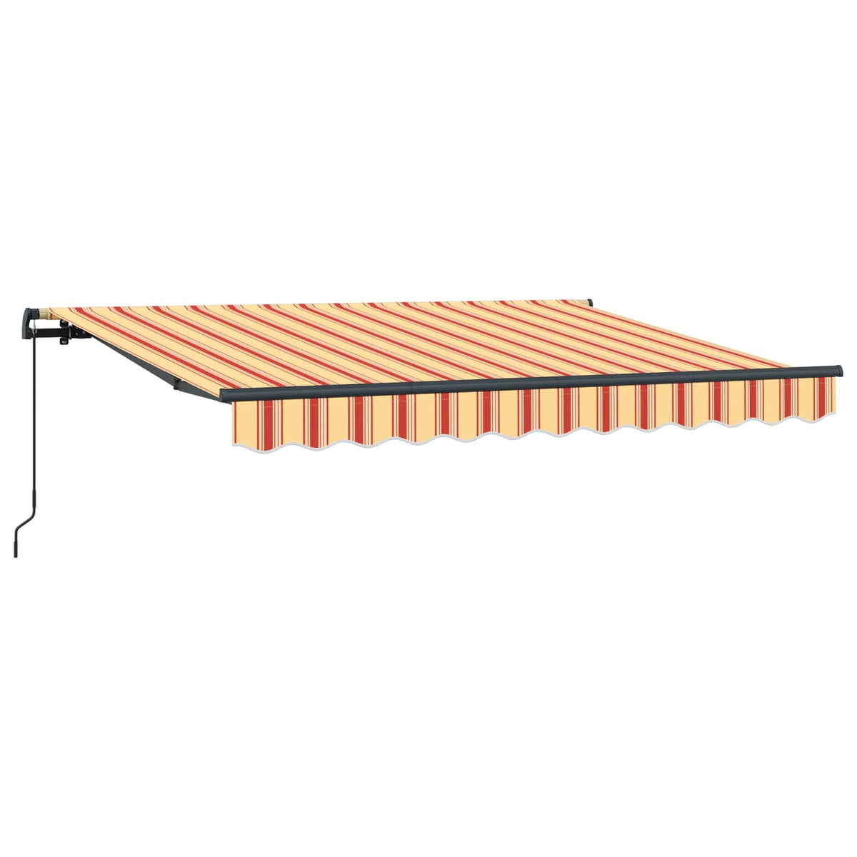 Vidaxl uitschuifbare luifel geel 350 x 200 cm stof