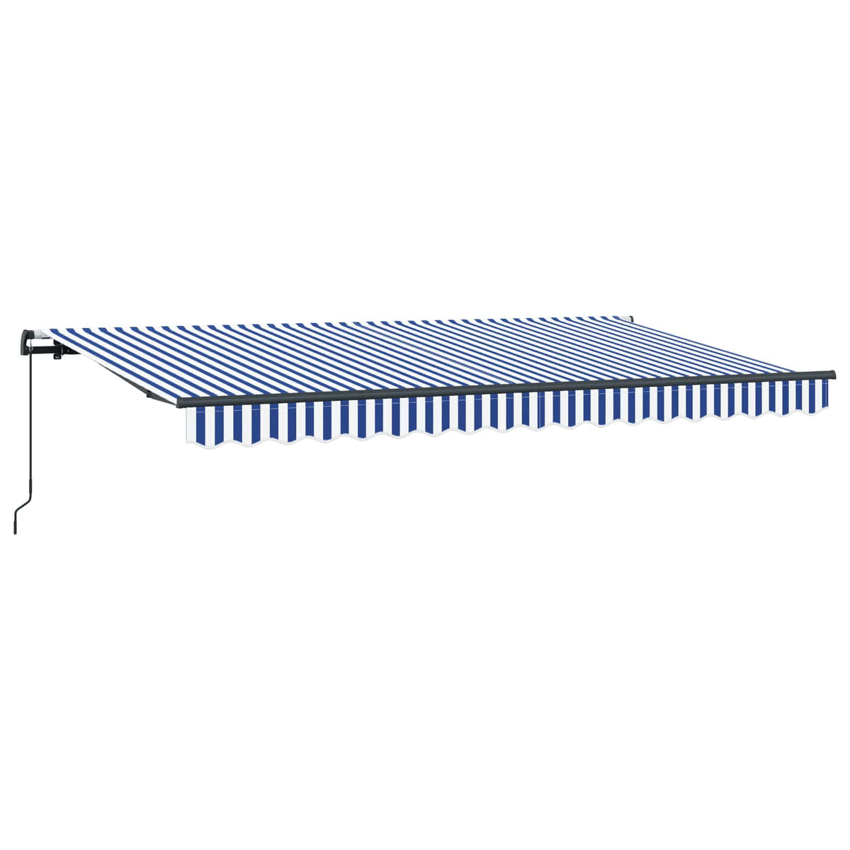 Vidaxl uitschuifbare luifel blauw 400 x 200 cm stof