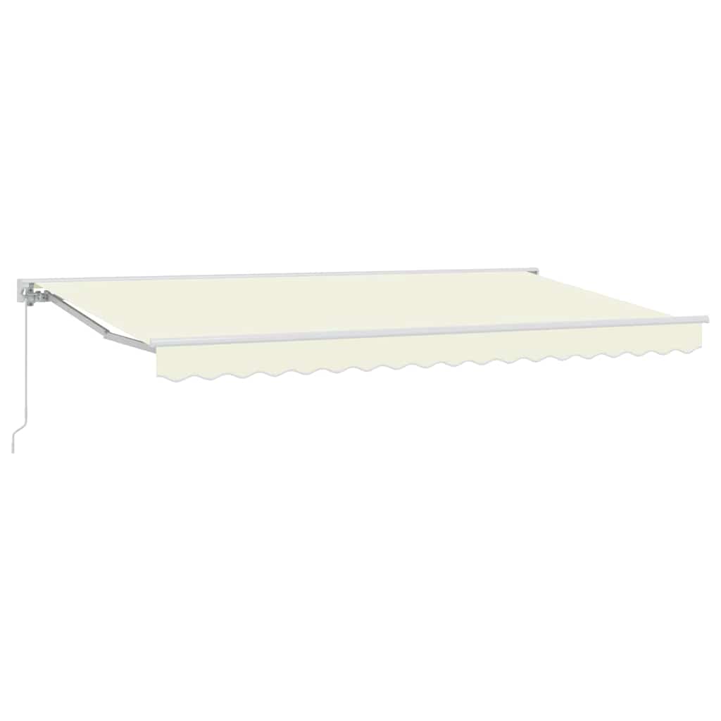 Vidaxl inklapbaar zonnescherm crème 400 x 200 cm polyester en metaal