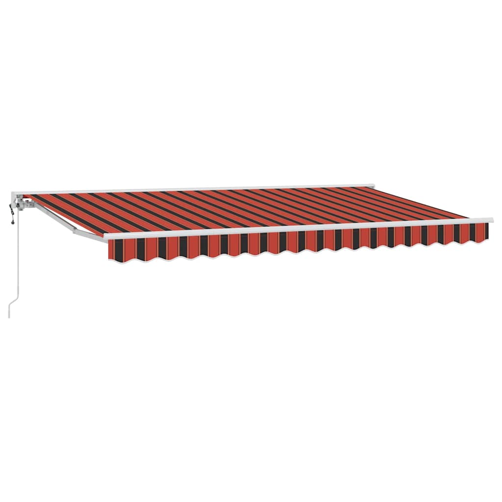 Vidaxl inklapbaar zonnescherm oranje en zwart 400 x 200 cm