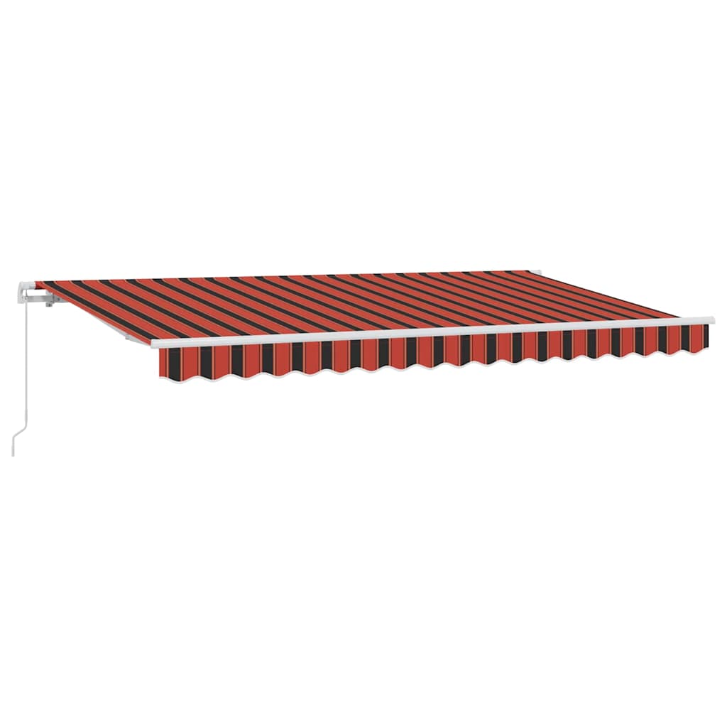 Vidaxl inklapbaar zonnescherm oranje 400 x 200 cm stof