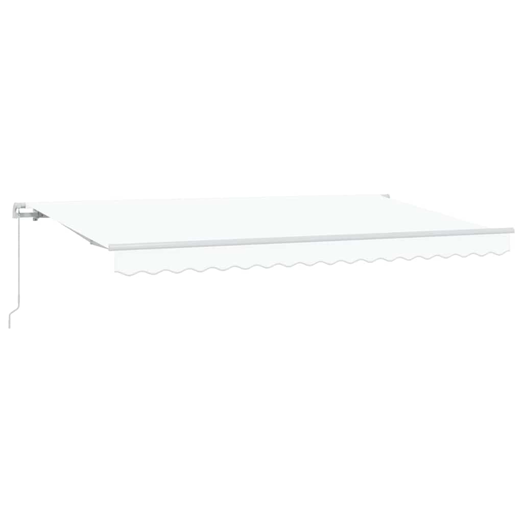 Vidaxl inklapbaar zonnescherm wit 400 x 200 cm stof