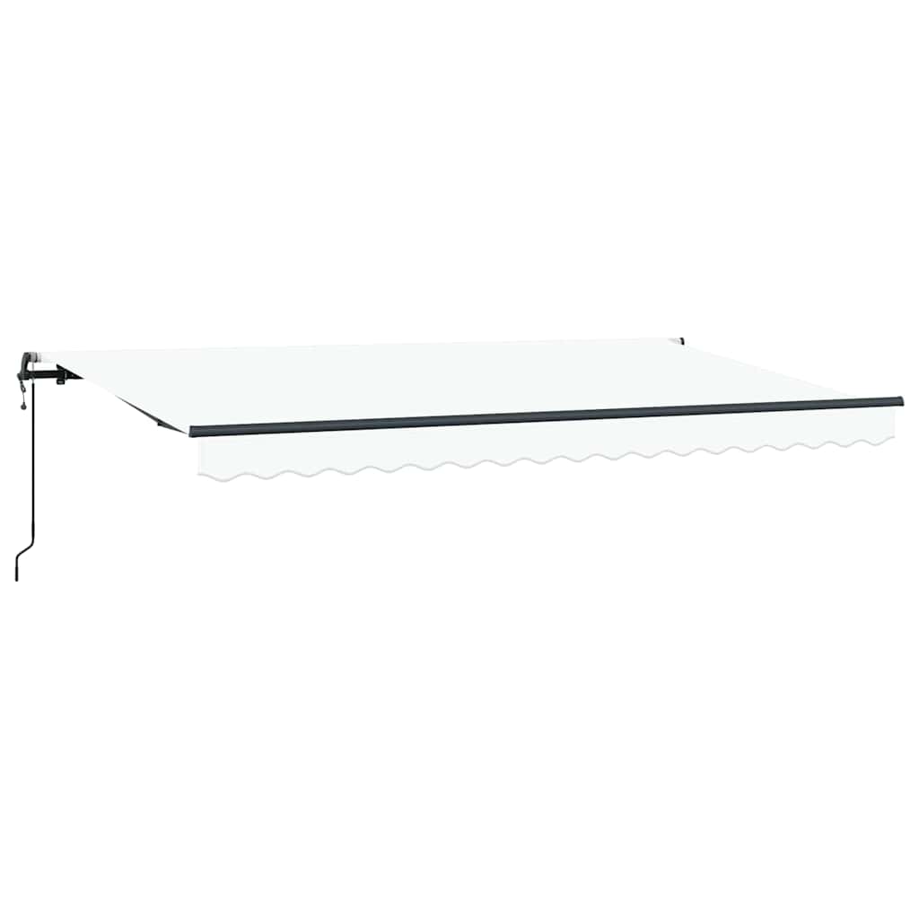 Vidaxl inklapbaar zonnescherm wit 400 x 200 cm stof