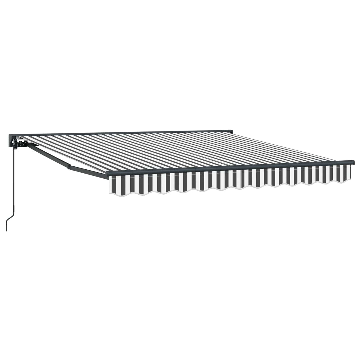 Vidaxl zijde frame antraciet en wit 300 x 250 cm