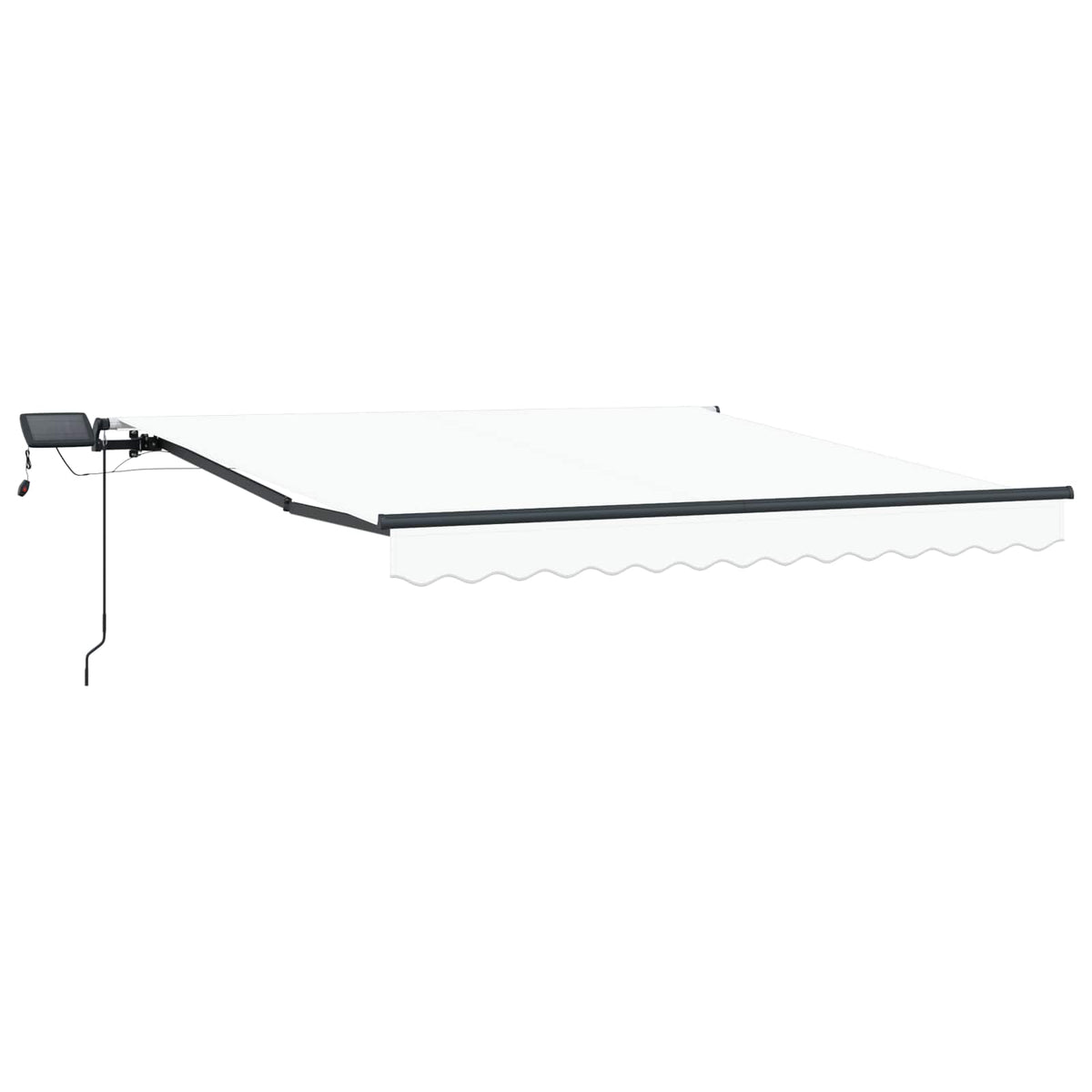 Vidaxl uitschuifbare luifel wit 300 x 250 cm stof en aluminium
