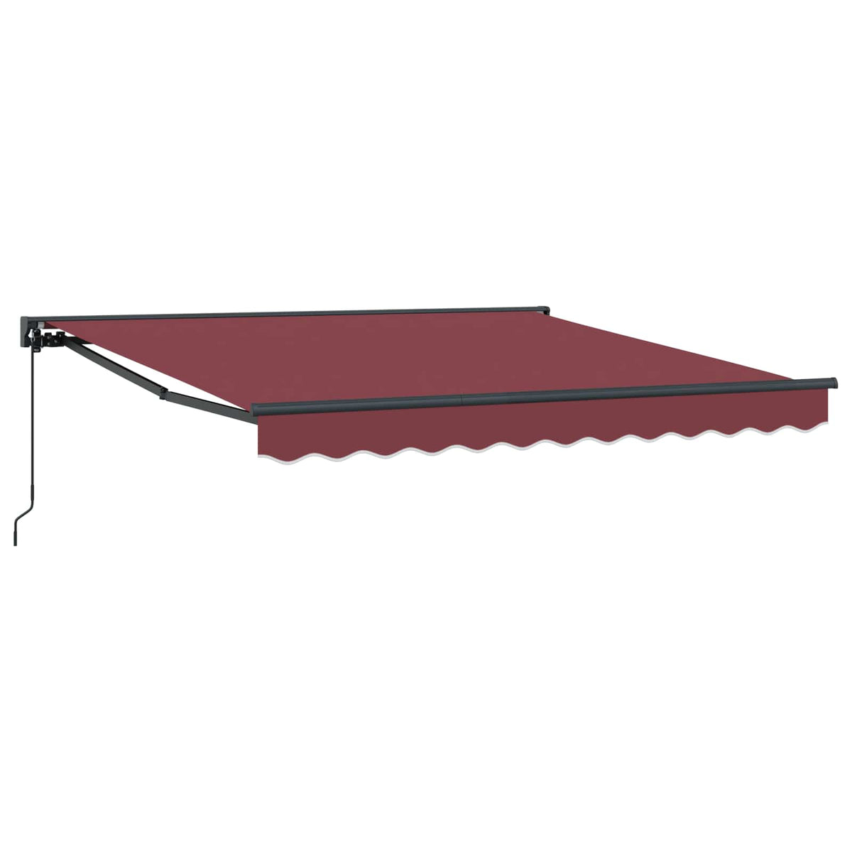 Vidaxl zijde frame bordeauxrood 350 x 250 cm polyester met pu-coating