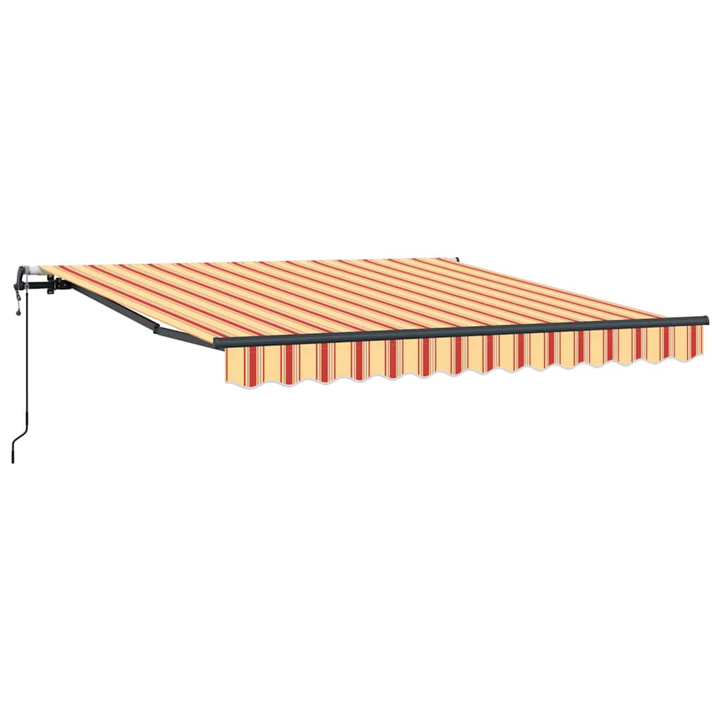 Vidaxl inklapbaar zonnescherm geel en oranje 350 x 250 cm