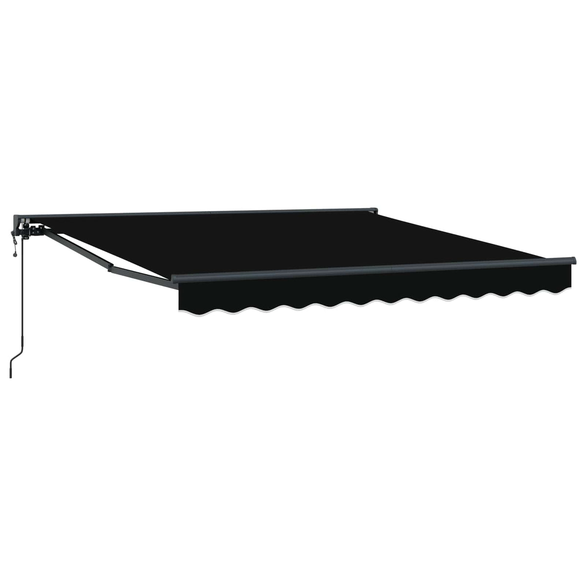 Vidaxl zijde frame zwart 350 x 250 cm polyester met pu-coating