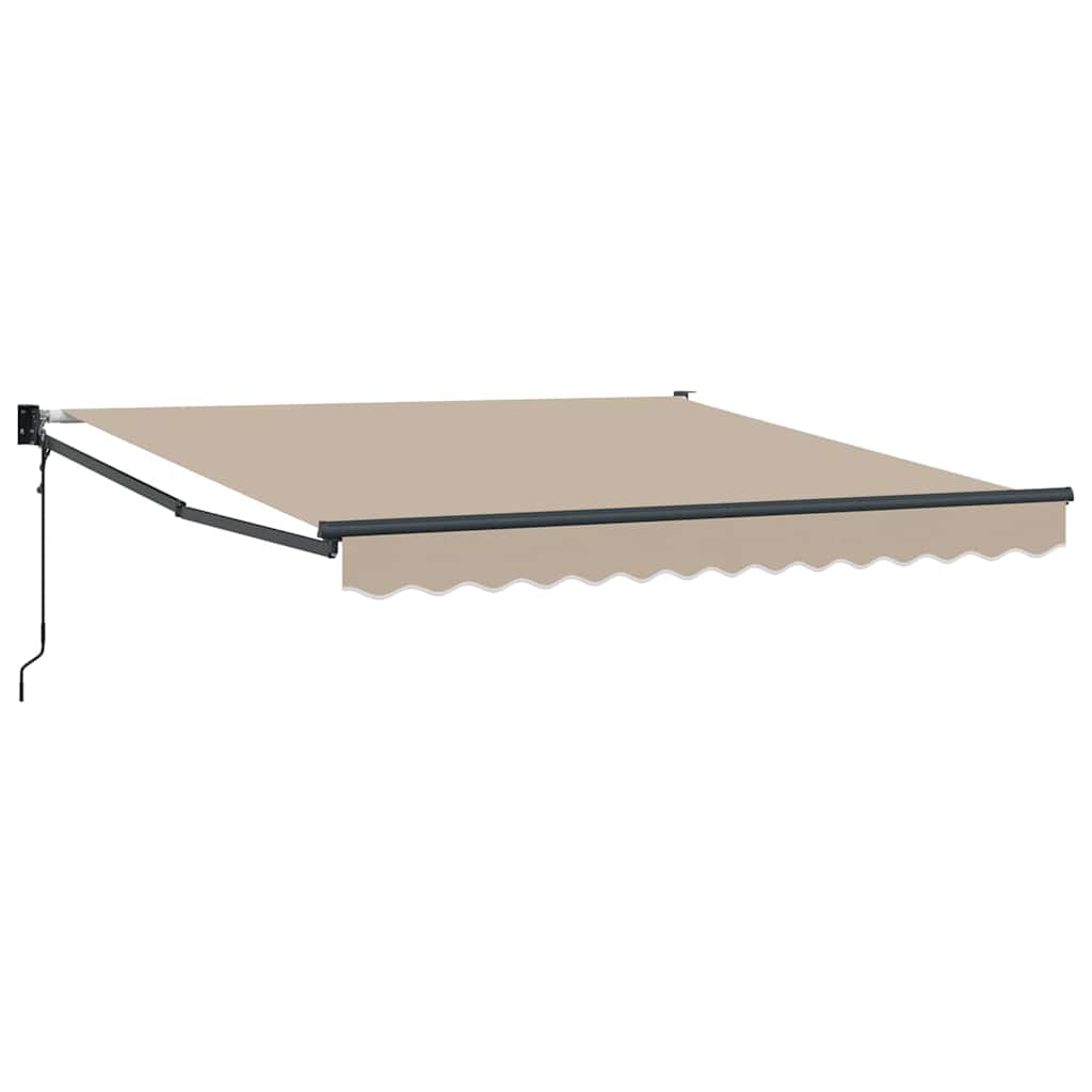 Vidaxl inklapbaar zonnescherm beige 350 x 250 cm