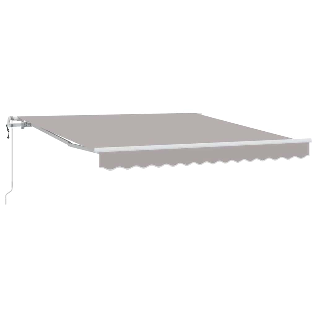 Vidaxl inklapbaar zonnescherm lichtgrijs 350 x 250 cm stof