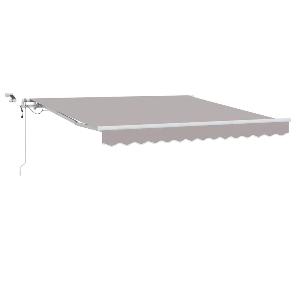 Vidaxl inklapbaar zonnescherm lichtgrijs 350 x 250 cm