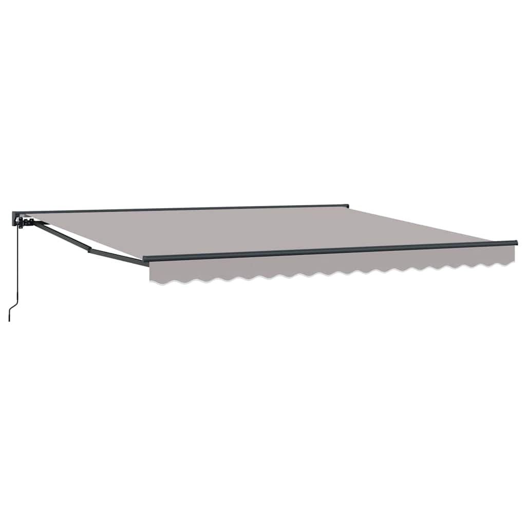 Vidaxl inklapbaar zonnescherm lichtgrijs 400 × 300 cm