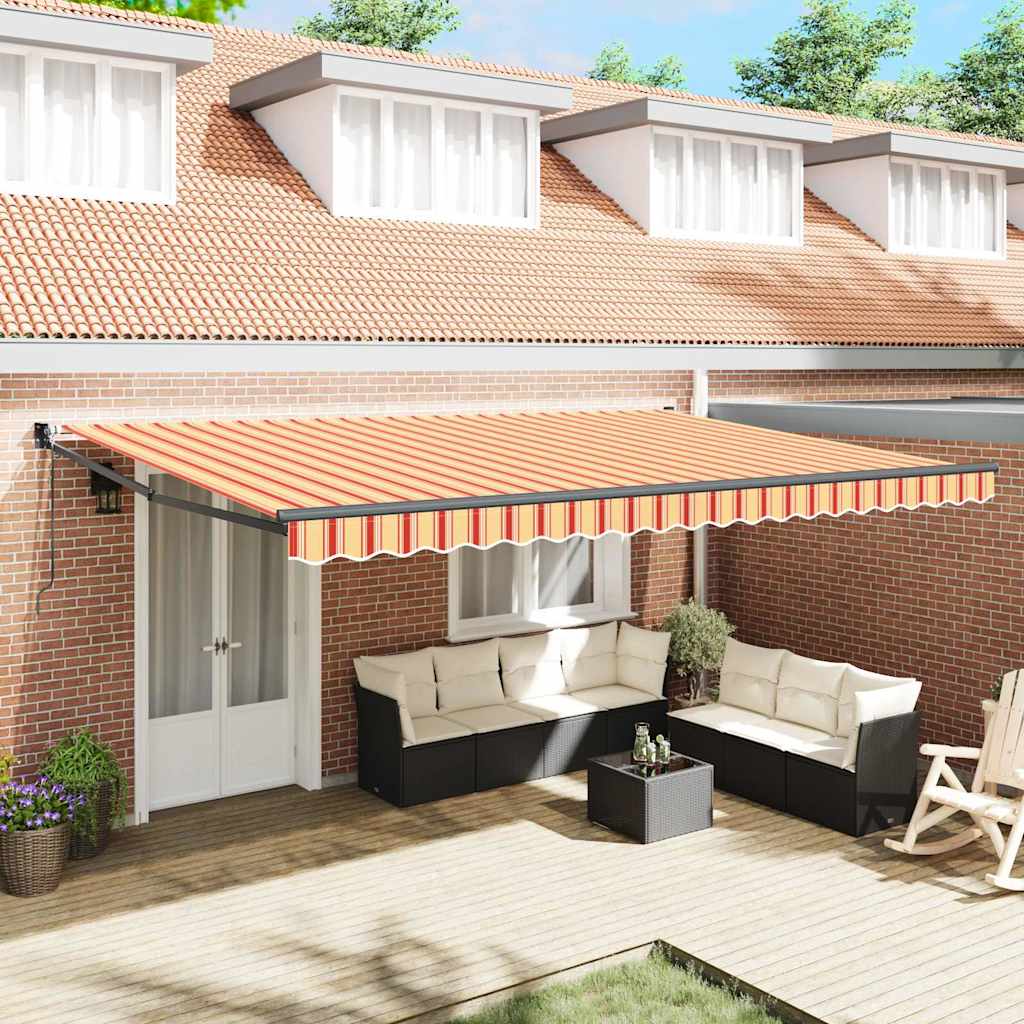 Vidaxl markies crème 500 x 300 x 165 cm polyester en metaal
