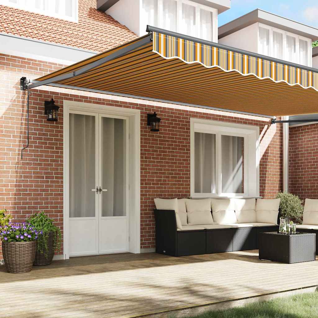 Vidaxl markies multikleur 500 x 300 x 165 cm polyester en metaal