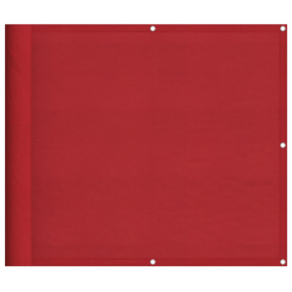 Vidaxl balkonscherm rood 90x1000 cm 100% polyester oxford