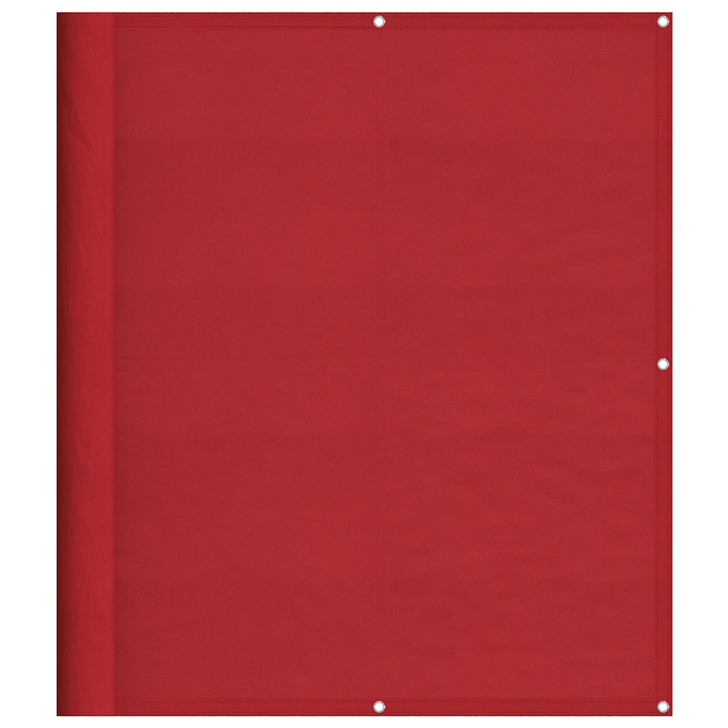 Vidaxl balkonscherm rood 120x700 cm 100% polyester oxford