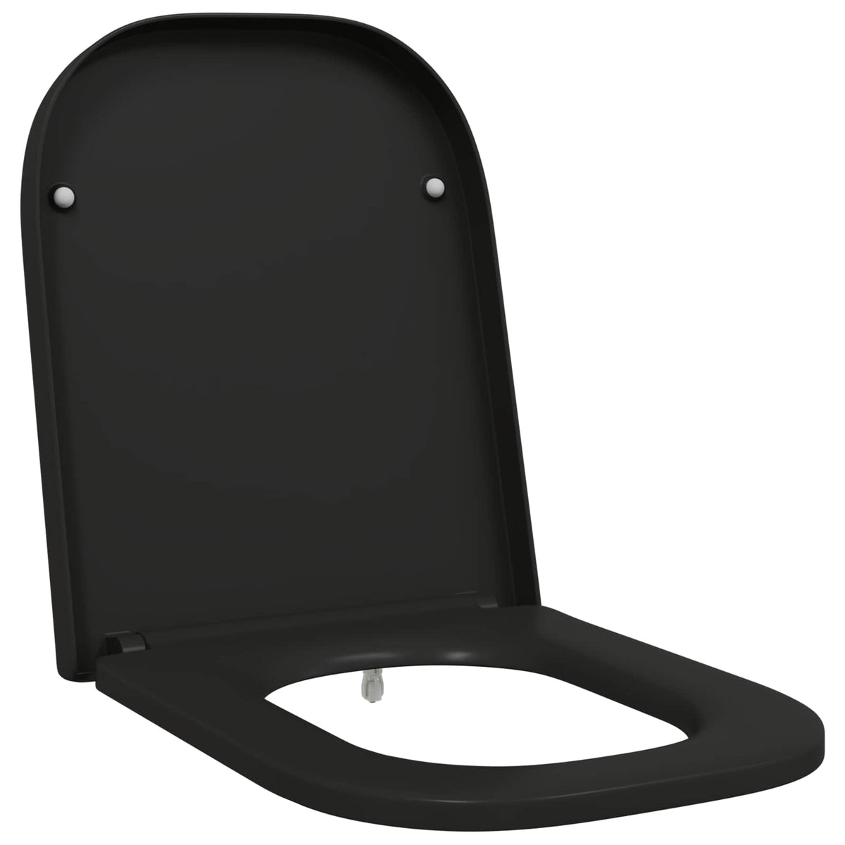 Vidaxl toiletzitting zwart 47,5 x 35 x 3,6 cm duroplast