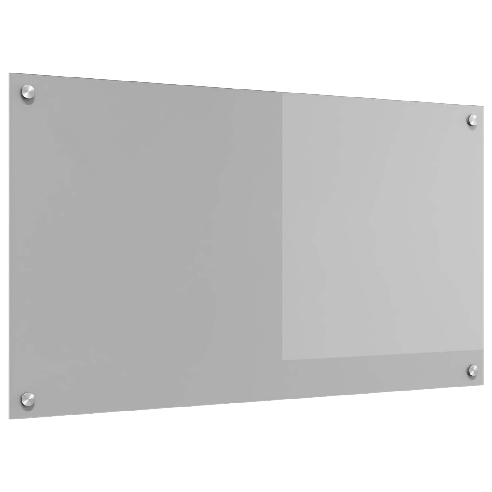 Vidaxl keuken spatscherm lichtgrijs 90 x 50 cm gehard glas