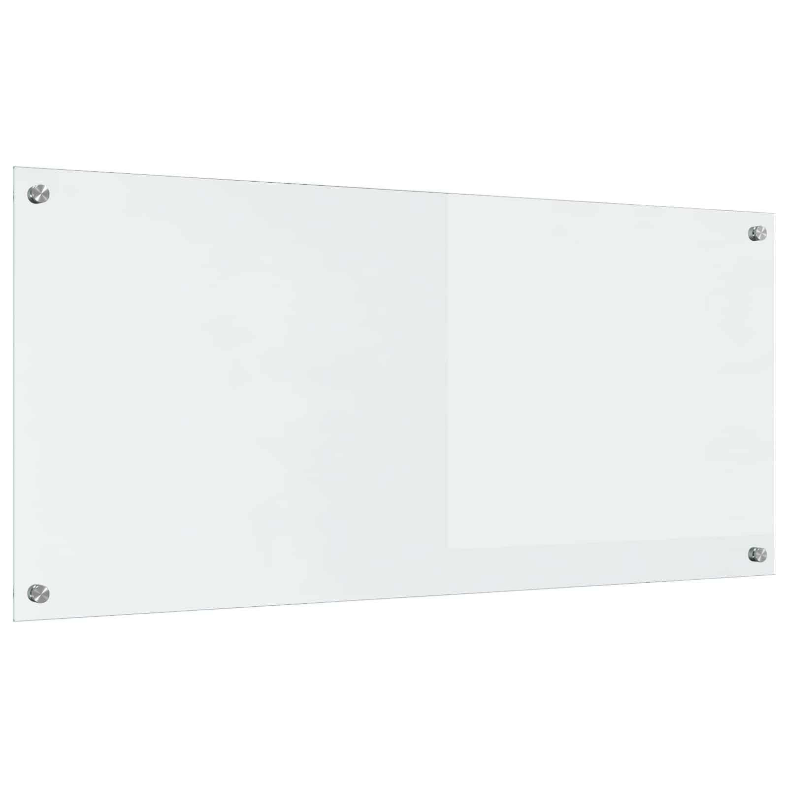 Vidaxl keuken spatscherm doorzichtig 110 x 50 cm gehard glas