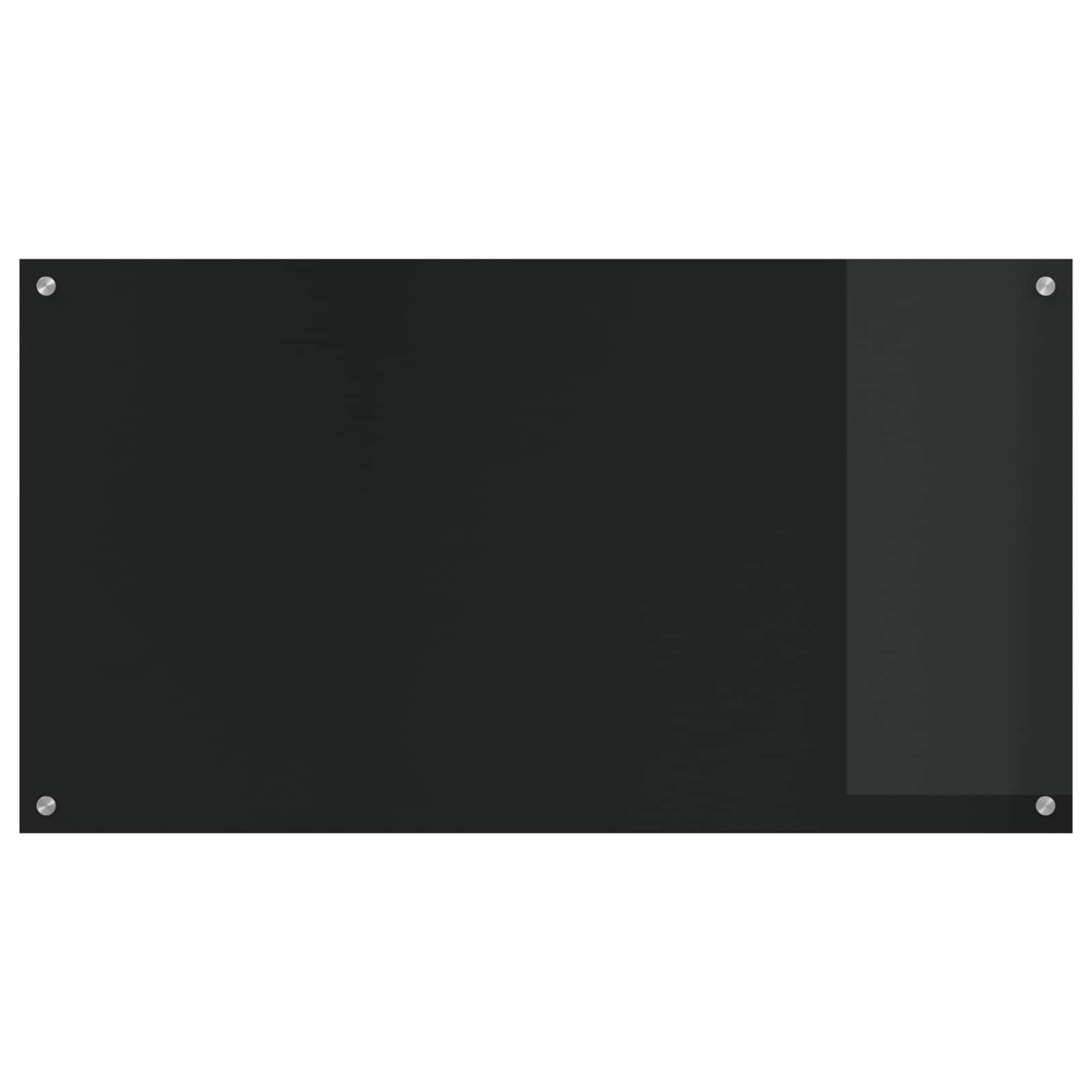 Vidaxl keuken spatscherm zwart 110 x 60 cm gehard glas
