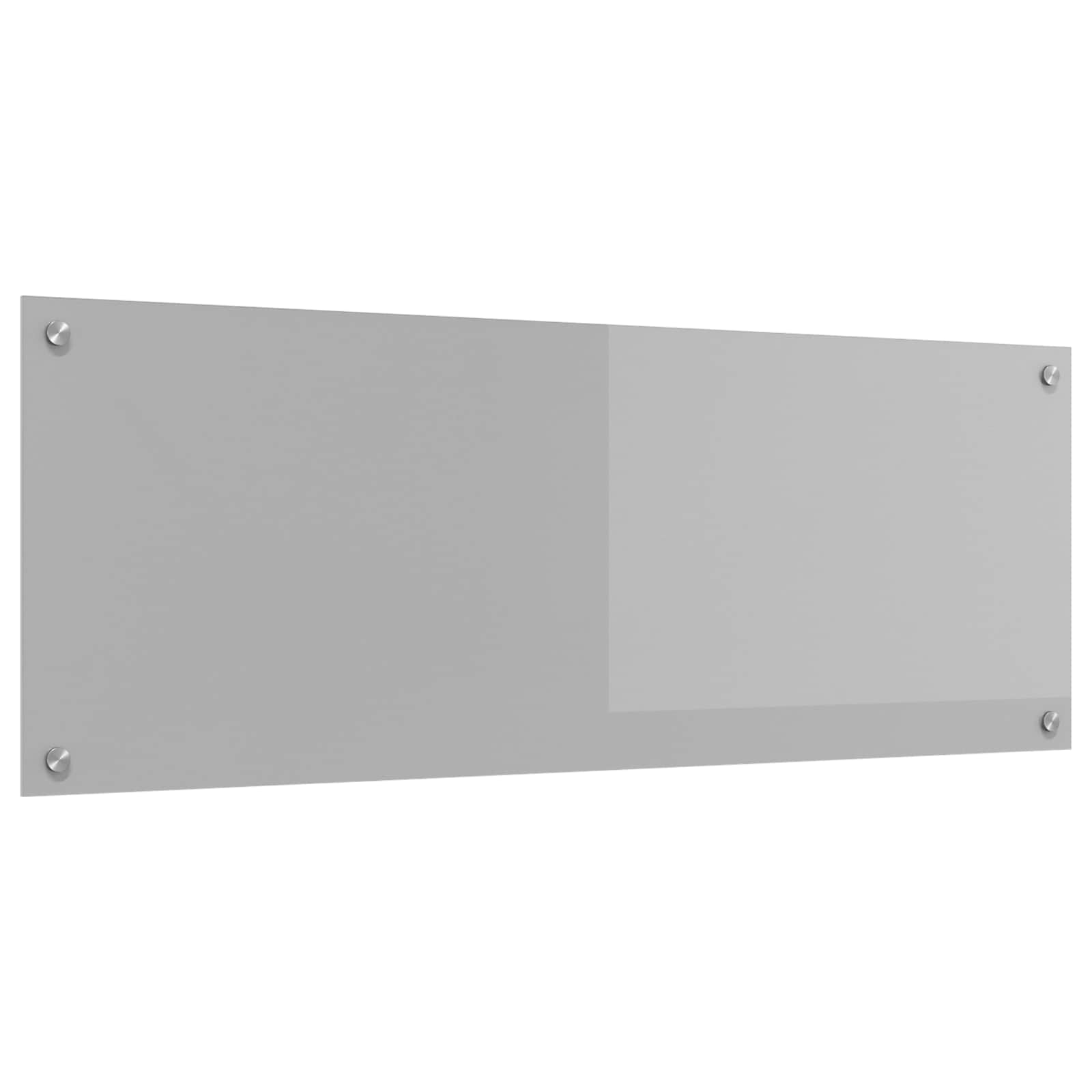 Vidaxl keuken spatscherm lichtgrijs 110 x 40 cm gehard glas