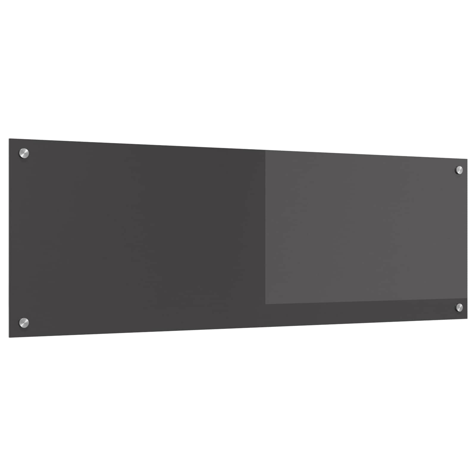 Vidaxl keuken spatscherm donkergrijs 120 x 40 cm gehard glas