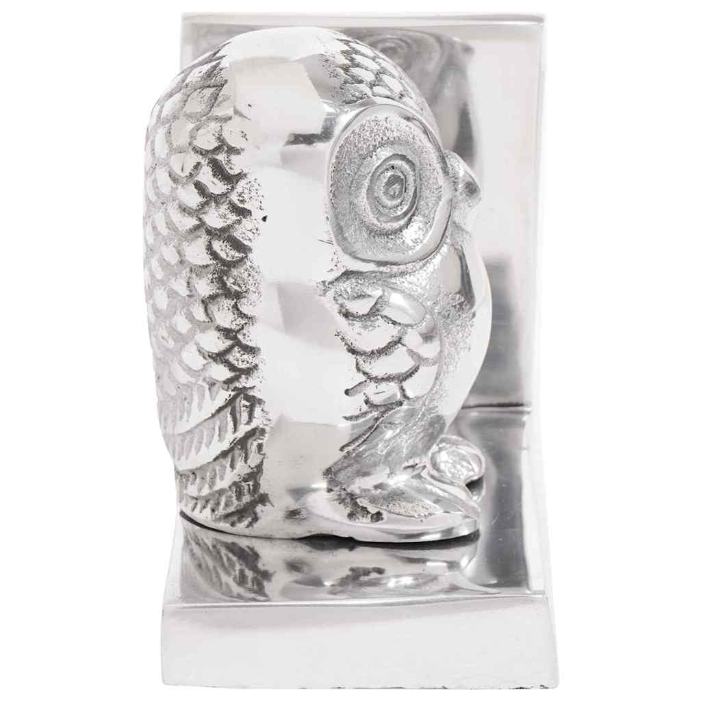 Vidaxl boekensteunen 2 pcs zilver 7 x 9 x 11 cm aluminium