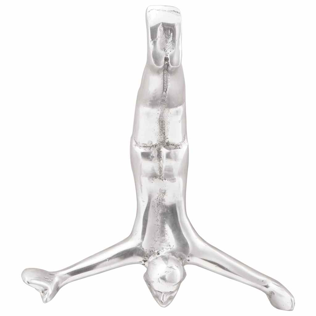 Vidaxl sculptuur zilver 22 x 8 x 25 cm aluminium