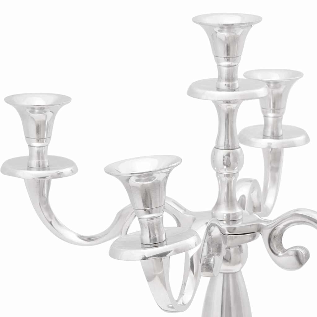 Vidaxl kaarsenhouder zilver 39 x 39 x 60 cm aluminium