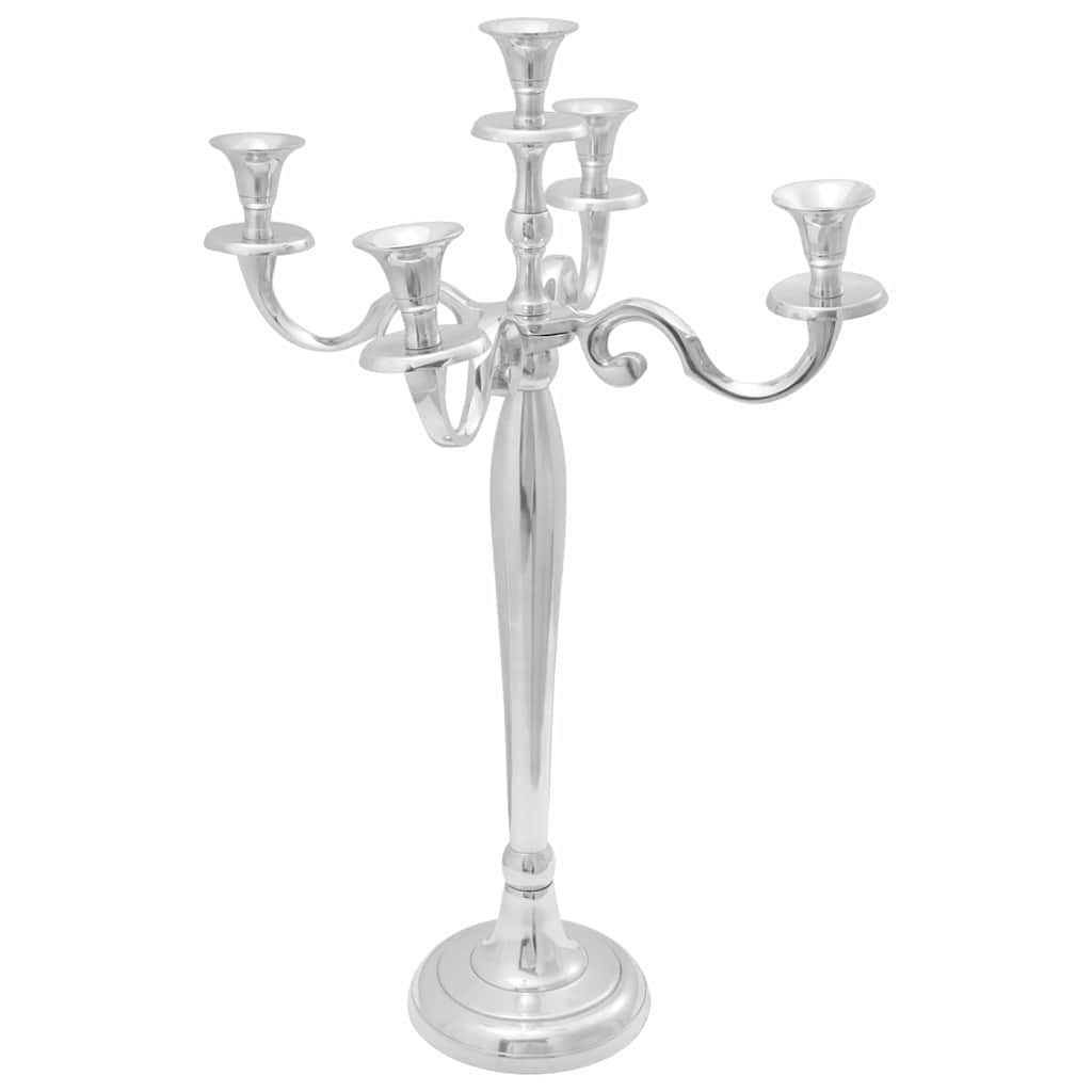 Vidaxl kaarsenhouder zilver 39 x 39 x 60 cm aluminium