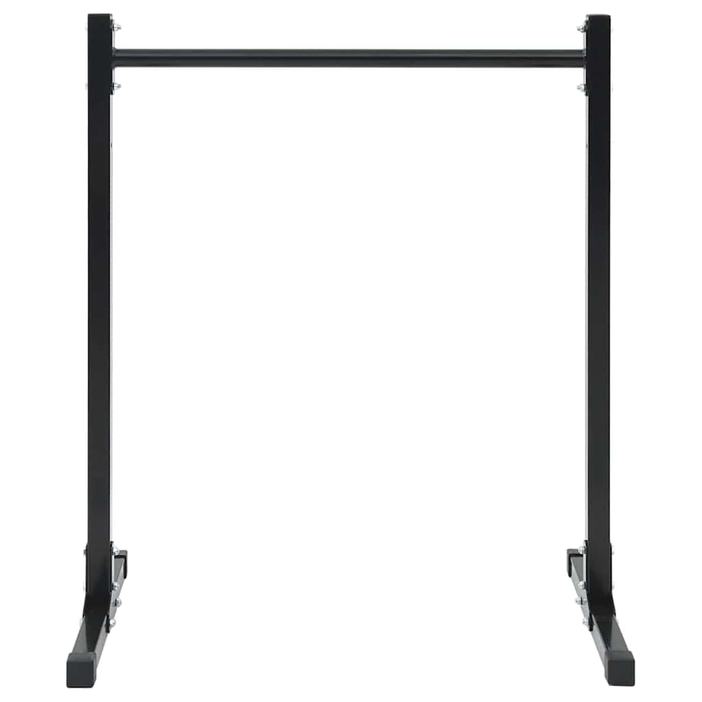 Vidaxl dip station 2 st zwart 55 x 90 x 104.5 cm gepoedercoat staal