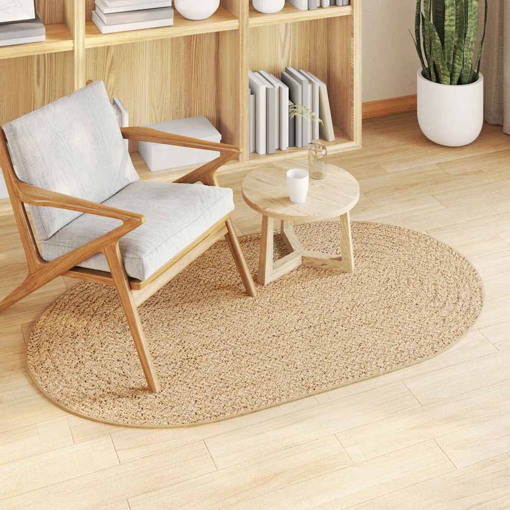 Vidaxl vloerkleed zizur bruin 150 x 80 cm polypropyleen
