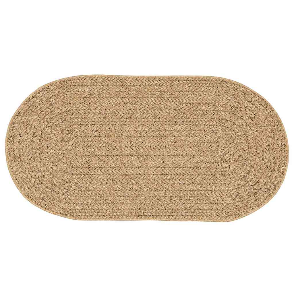 Vidaxl vloerkleed zizur bruin 150 x 80 cm polypropyleen