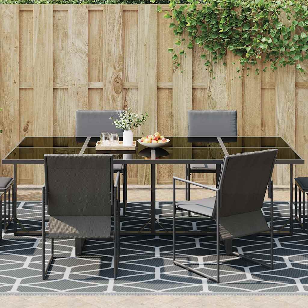 Vidaxl buitentapijt arakil grijs en wit 500 x 250 cm 50% polypropyleen